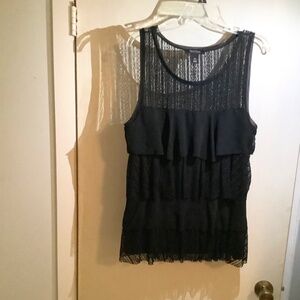 White House Black Market black tunic  XL